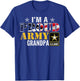 I'm A Proud Army Grandpa American Flag Military Gift Veteran T-Shirt - T-Shirt | Royal