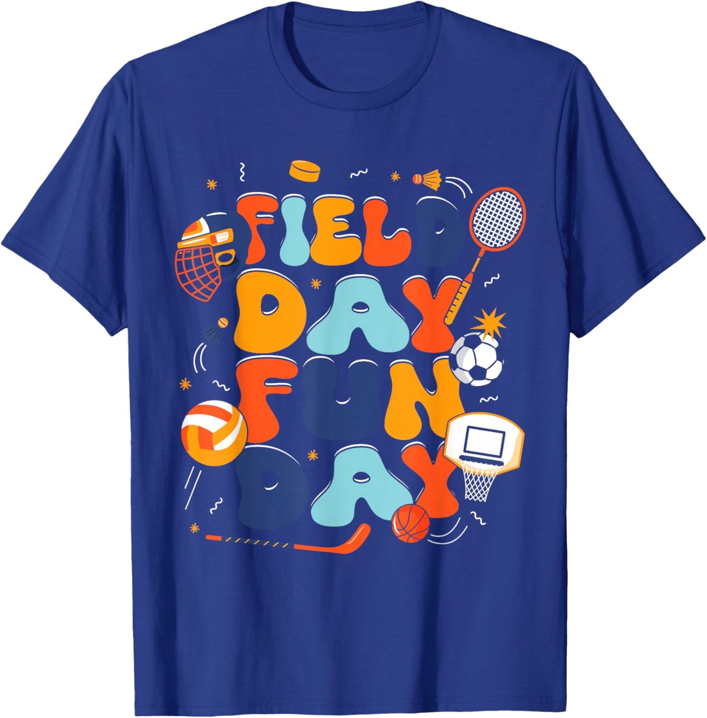 Field Day School Apparel Teacher Students T-Shirt - T-Shirt | Royal