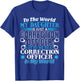 Proud My Daughter Is A Correction Officer Law Enforcement T-Shirt - T-Shirt | Royal