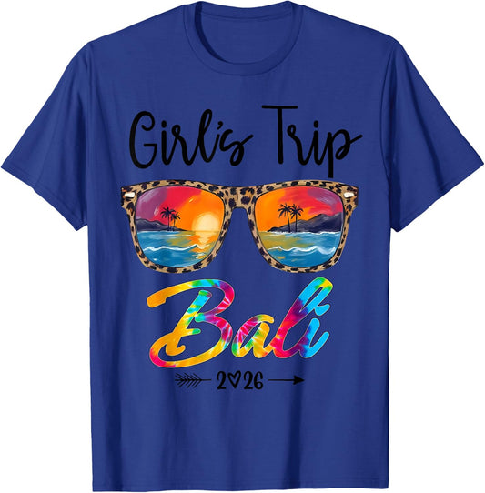 Girls Trip Bali 2026 Girls Weekend Summer Vacation Party T-Shirt - T-Shirt | Royal