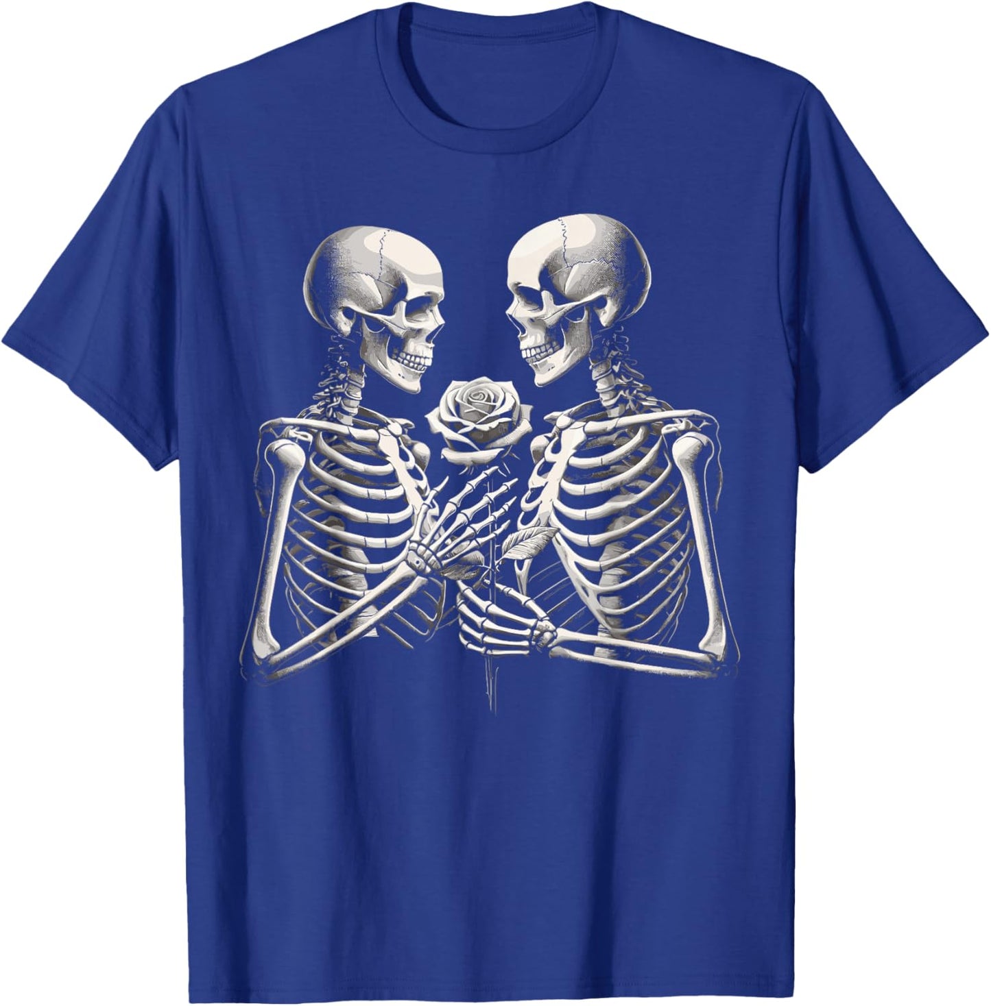 Skeleton Skull Love Goth Halloween T-Shirt - T-Shirt | Royal
