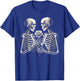 Skeleton Skull Love Goth Halloween T-Shirt - T-Shirt | Royal