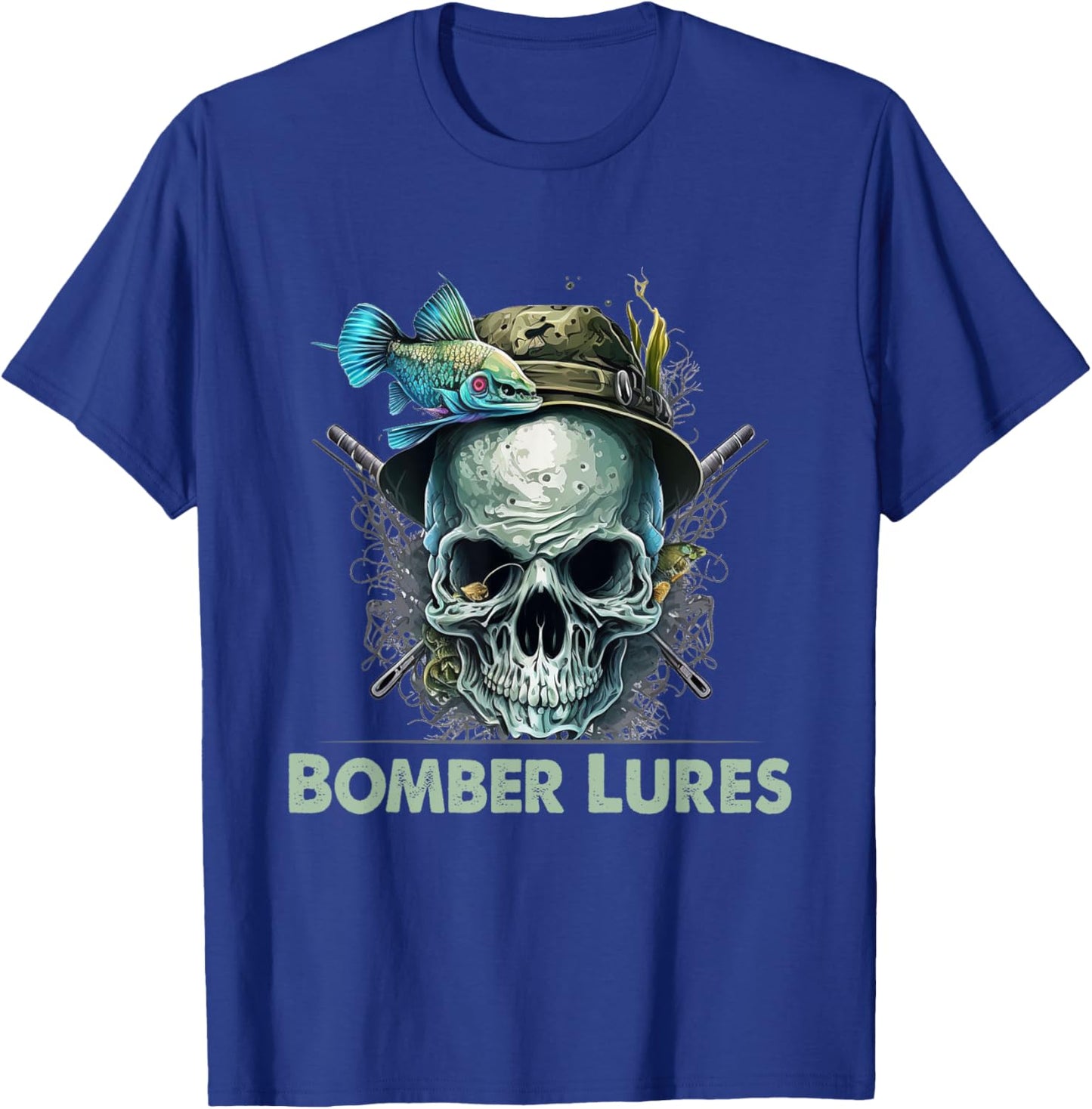 Bomber Lures Hunting Hobby Hunter Pastime Fishing Freshwater T-Shirt - T-Shirt | Royal