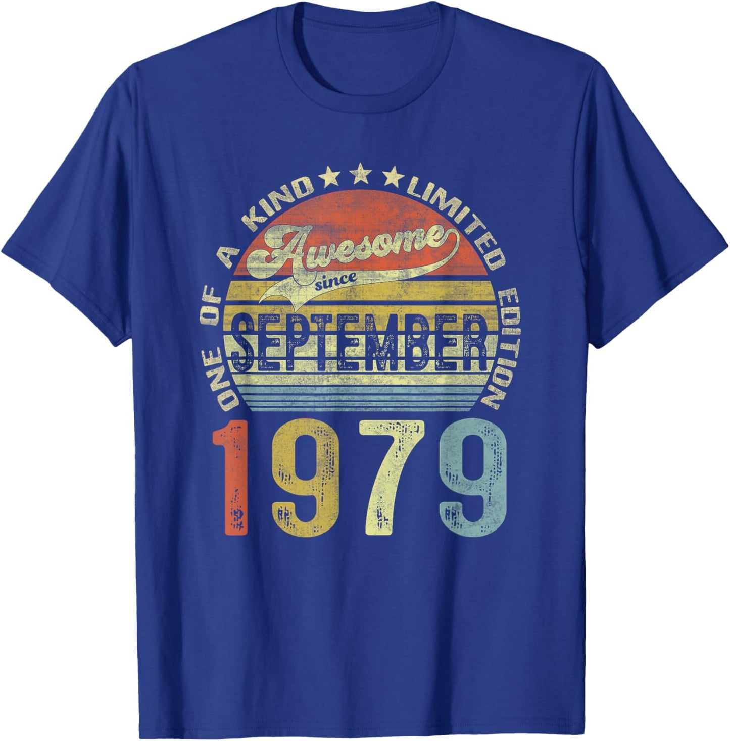 41 Years Old Gifts Vintage September 1979 41th Birthday Gift T-Shirt - T-Shirt | Royal