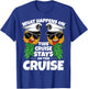 Swinger What Happens On This Cruise Stays on This Cruise T-Shirt - T-Shirt | Royal