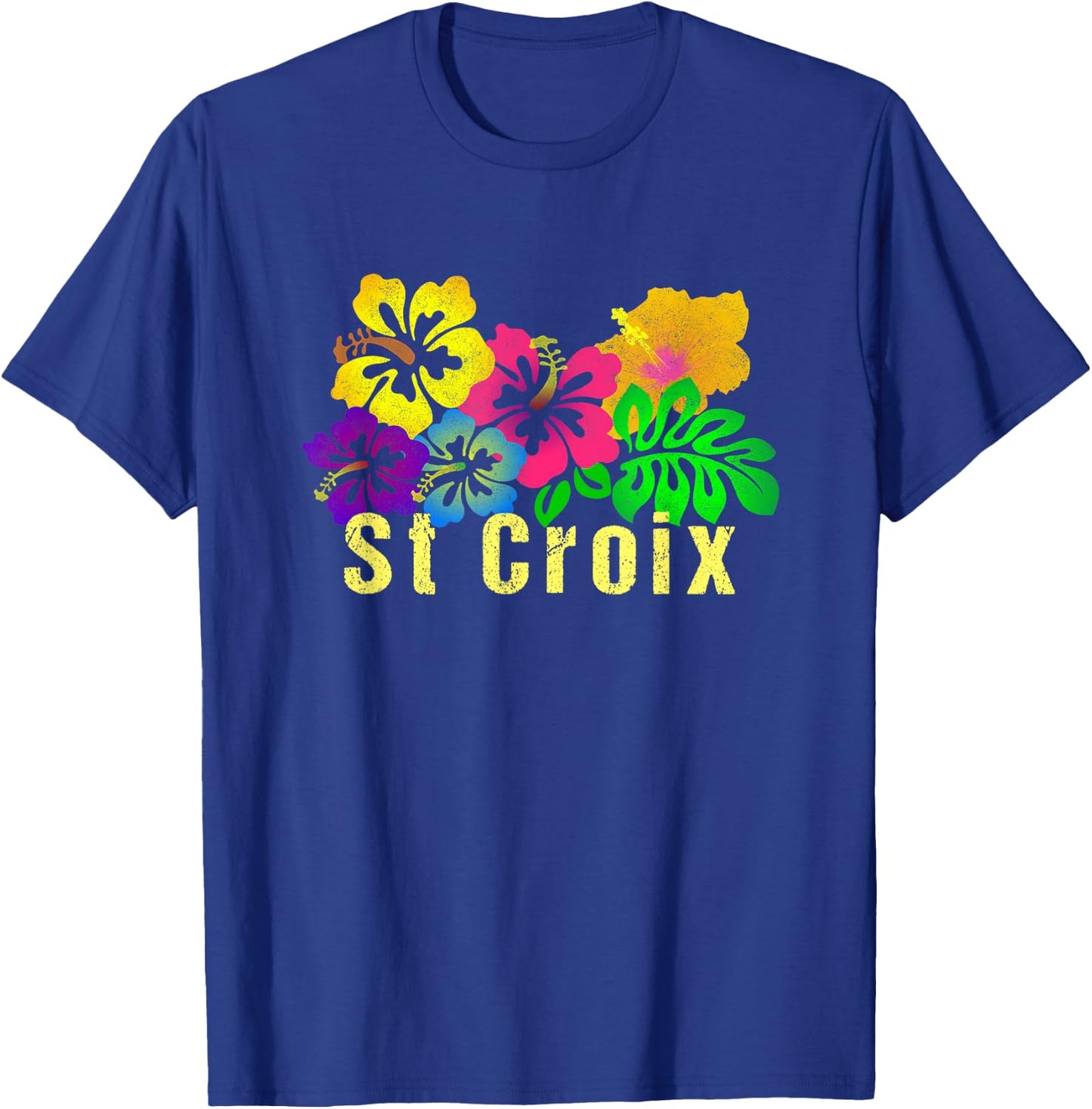 St. Croix Tropical Beach Surf Women T-Shirt - T-Shirt | Royal