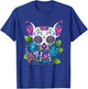 Chihuahua Sugar Skull Mexico Dog Calavera Dia De Los Women Girls Kids T-Shirt - T-Shirt | Royal