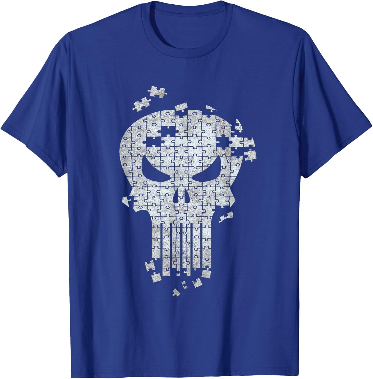Marvel The Punisher Skull Icon Jigsaw Puzzle T-Shirt - T-Shirt | Royal
