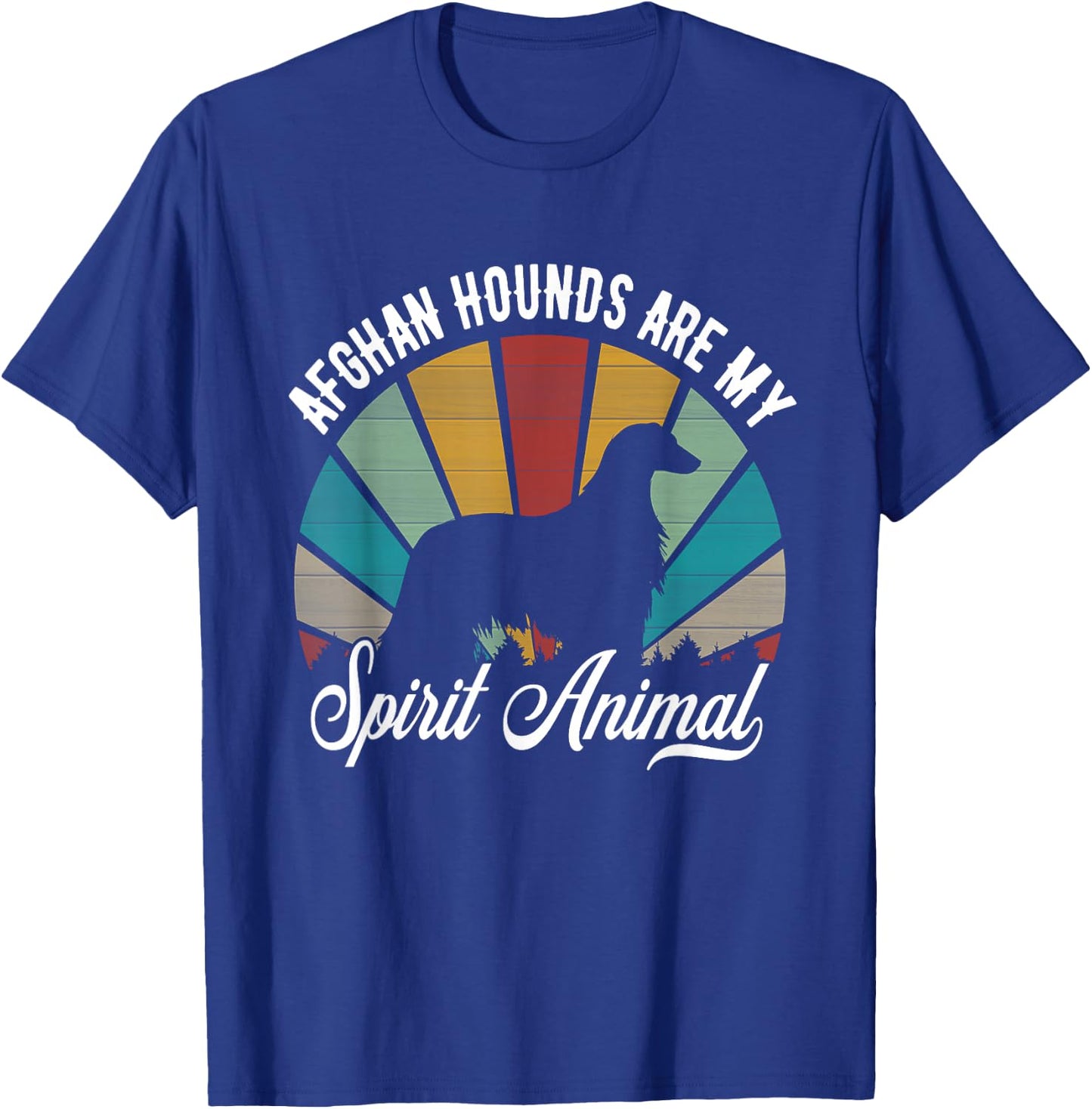 Afghan Hound Are My Spirit Animal T-Shirt - T-Shirt | Royal