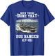 USS Ranger CV-61 Veterans Day Father Day Gift T-Shirt - T-Shirt | Royal