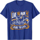 Live To Ride & Ride To Live Triker Trike Bike T-Shirt - T-Shirt | Royal