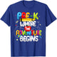 Pre-K Where The Adventure Begins Back To School Teacher Women Kids T-Shirt - T-Shirt | Royal