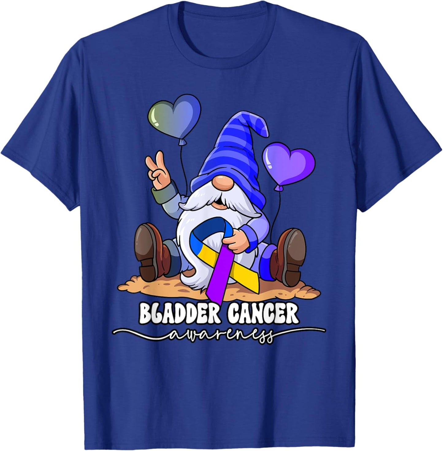 Bladder Cancer Awareness T-Shirt - T-Shirt | Royal
