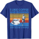 I like coffee and running and maybe 3 people Vintage Running T-Shirt - T-Shirt | Royal