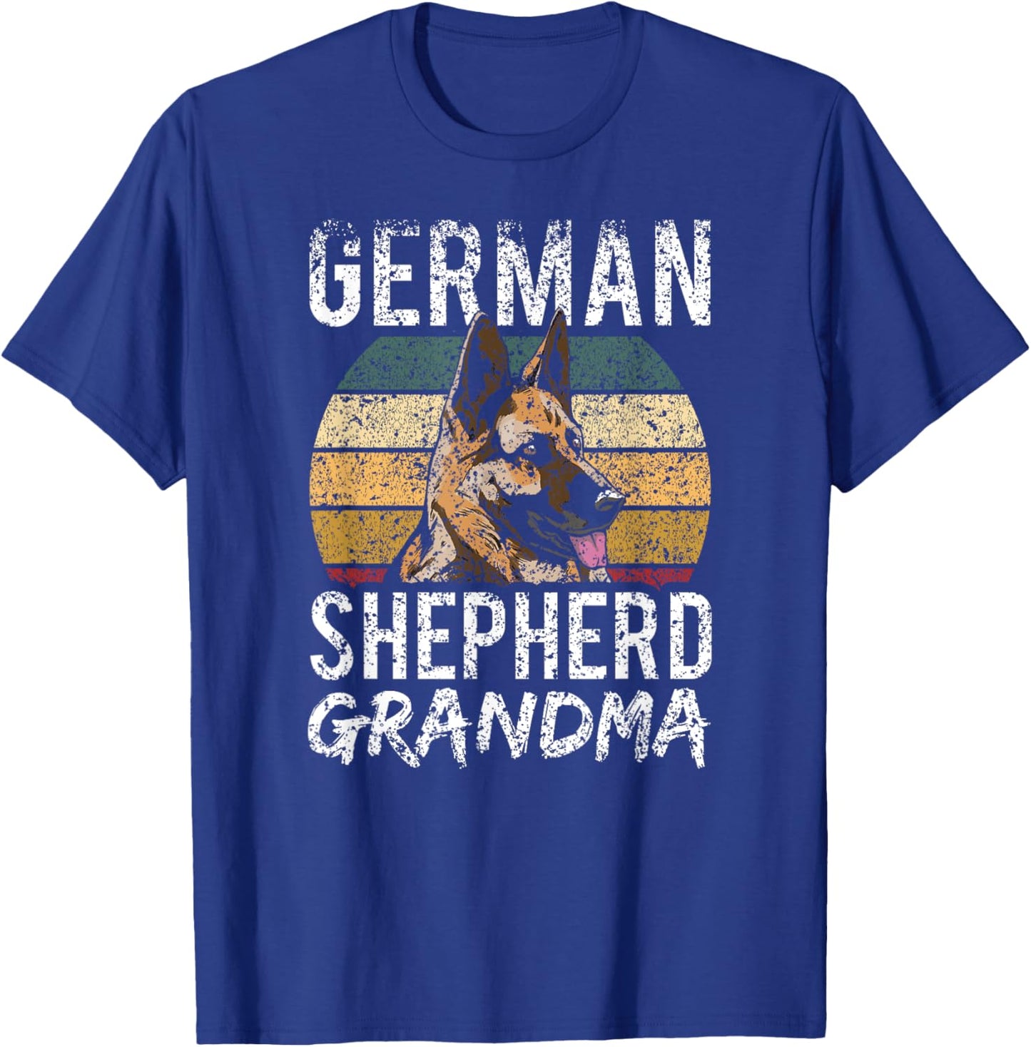 German Shepherd Grandma Dog Breed Puppy Lover Grandmother T-Shirt - T-Shirt | Royal