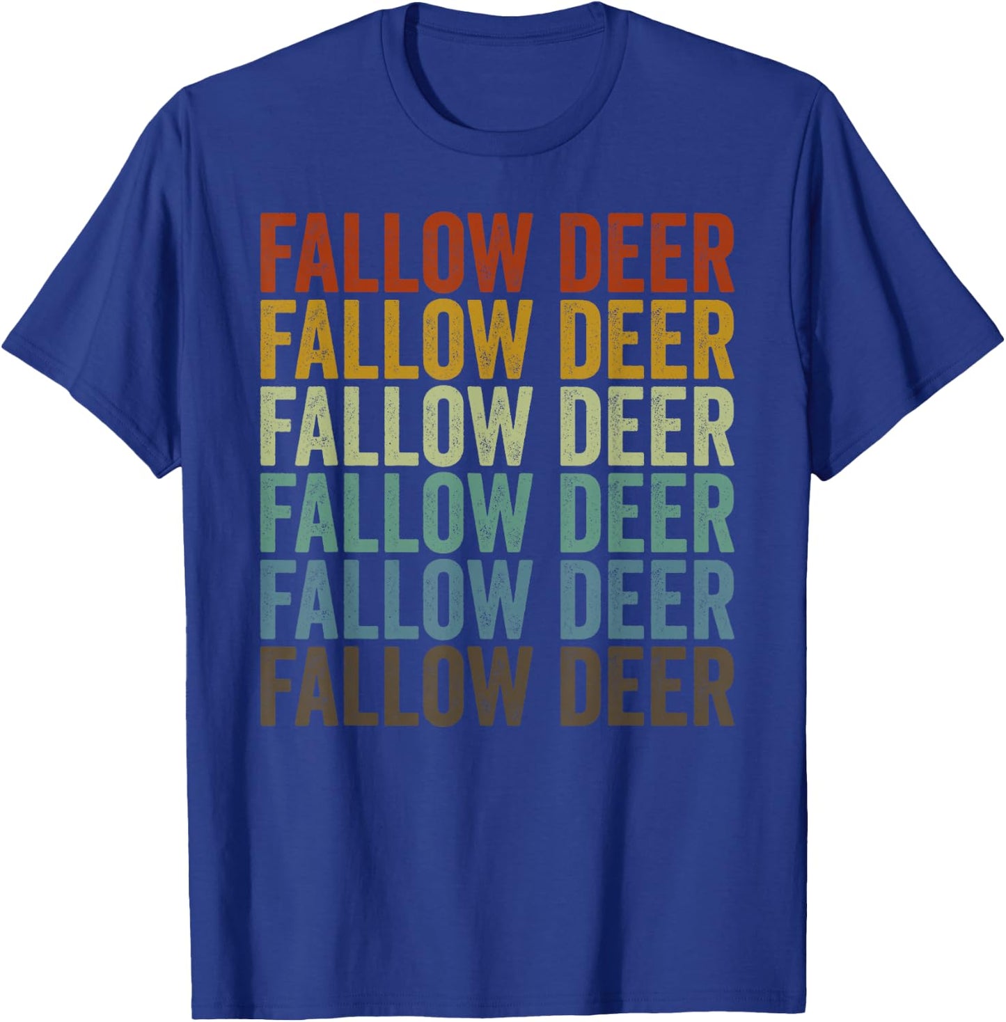 Fallow Deer Retro T-Shirt - T-Shirt | Royal