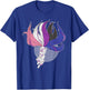 Genderfluid Pride Flag Kitsune Nonbinary Gay Trans Japan Fox T-Shirt - T-Shirt | Royal