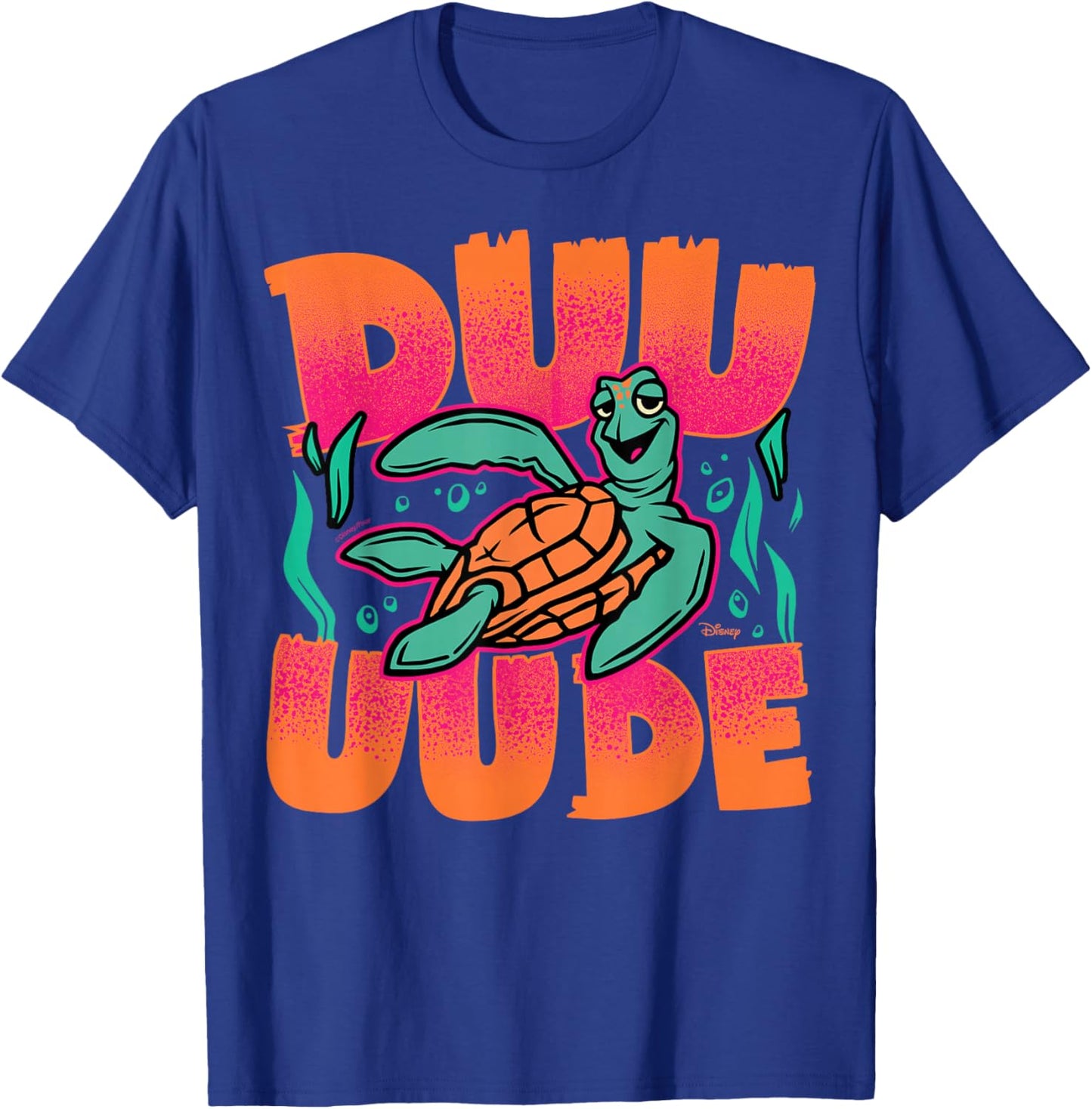 Finding Nemo - Crush The Sea Turtle Dude T-Shirt - T-Shirt | Royal