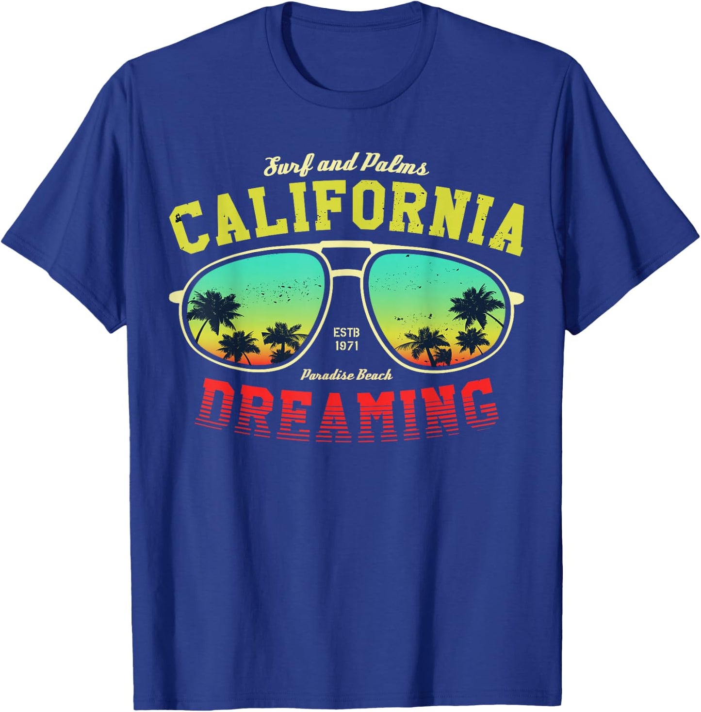 Los Angeles California Graphic Design shirt, Los Angeles T-Shirt - T-Shirt | Royal
