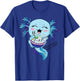 Kawaii Blue Axolotl Eating Ramen Salamander Boys Girls Teens T-Shirt - T-Shirt | Royal