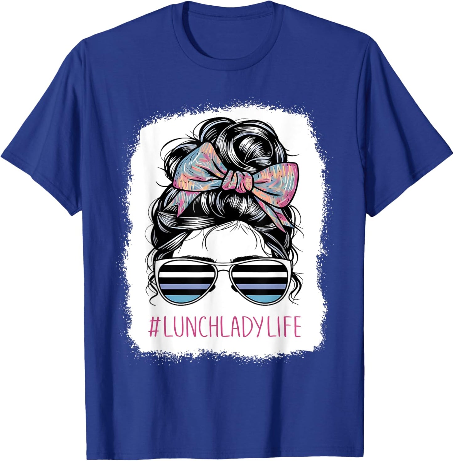 Bun Lunch Lady Life School T-Shirt - T-Shirt | Royal