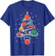 PE Teacher Xmas Physical Education Teacher Christmas Tree T-Shirt - T-Shirt | Royal