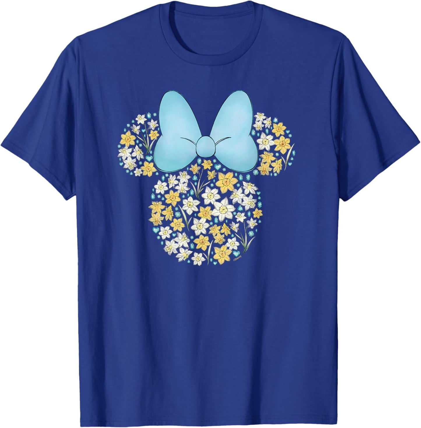 Disney Minnie Mouse March Birth Month Birthstone & Flowers Small T-Shirt - T-Shirt | Royal