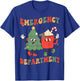 Retro Emergency Department ER Nurse Christmas Emergency Room T-Shirt - T-Shirt | Royal