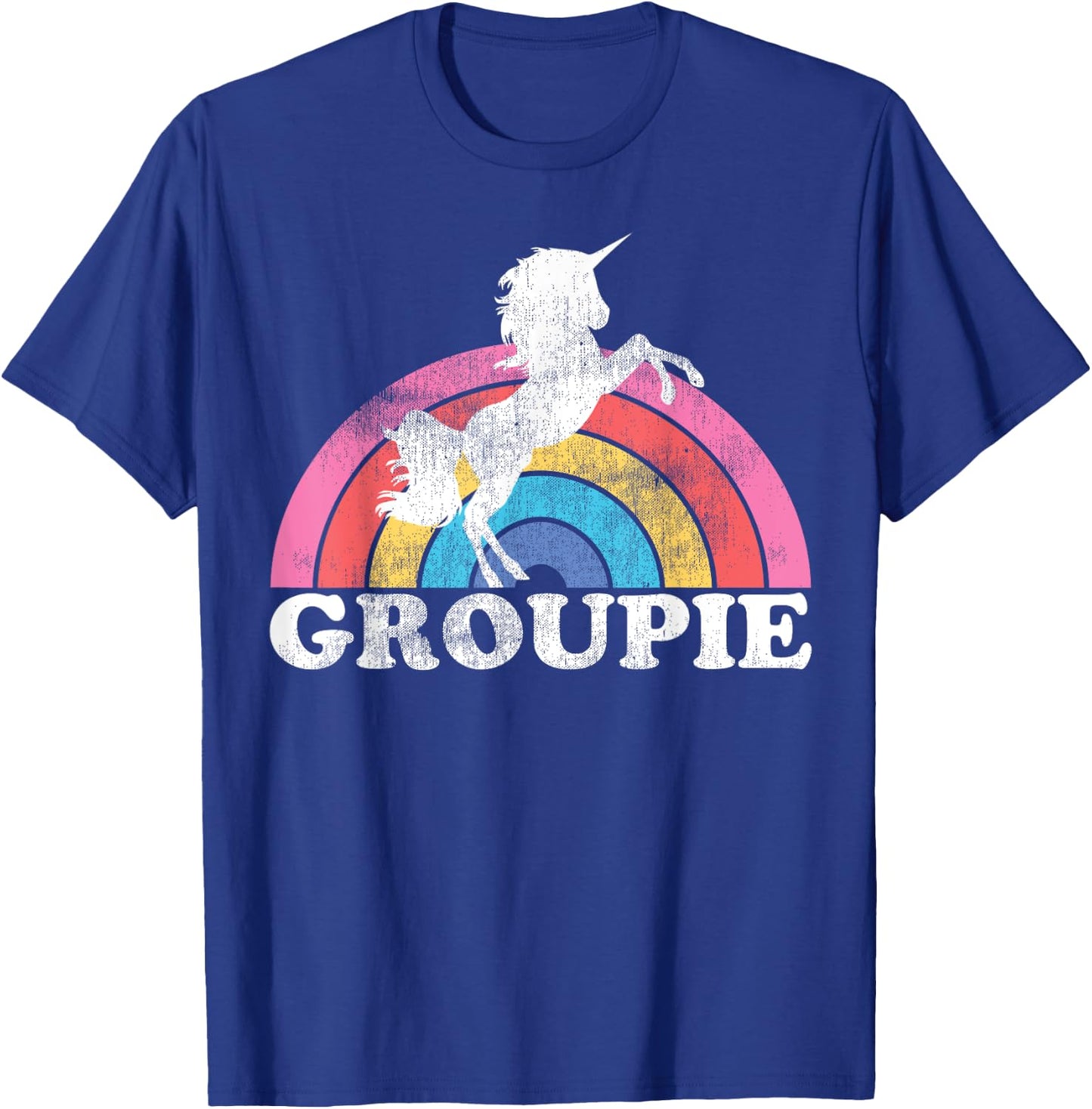 Funny Rainbow Unicorn Concert Rock N Roll Lover Groupie Gift T-Shirt - T-Shirt | Royal