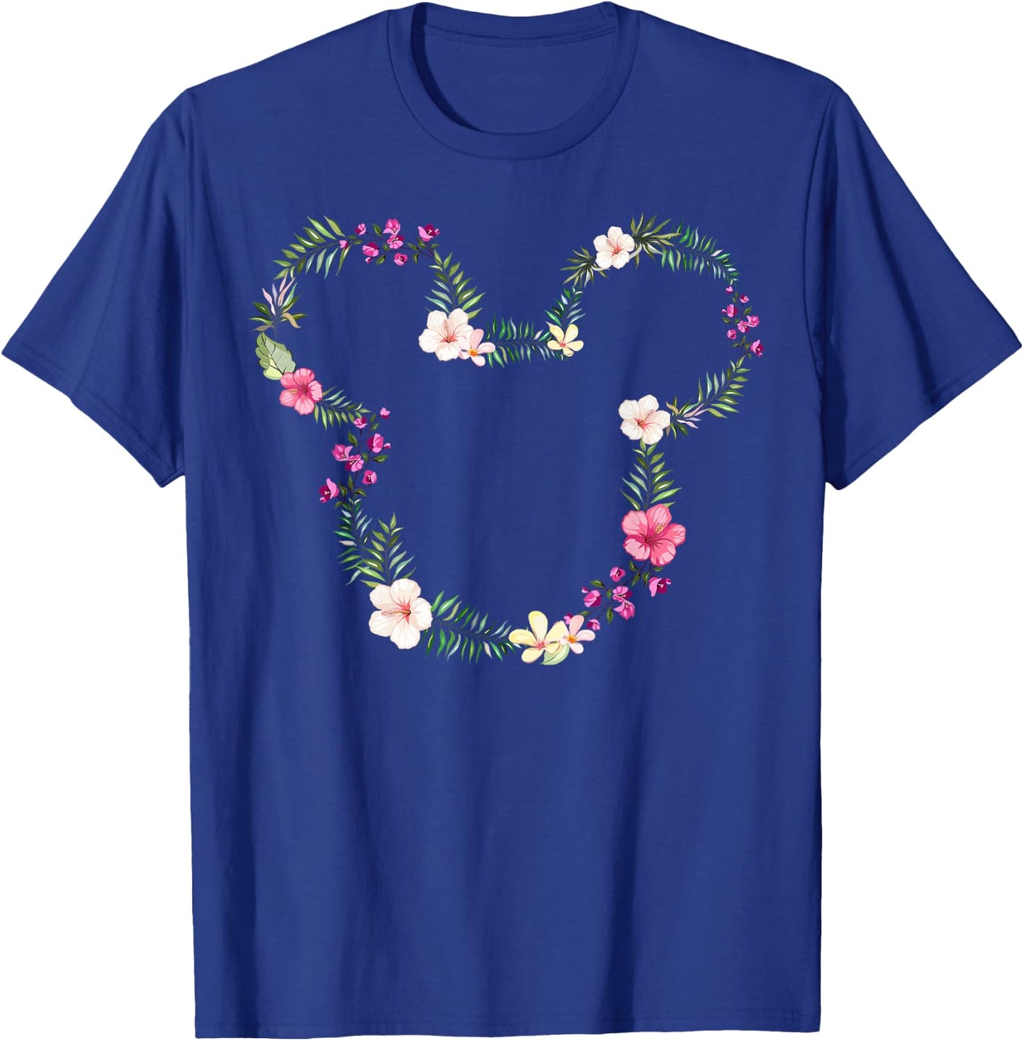 Disney Mickey & Friends Mickey Tropical Floral Ears Small T-Shirt - T-Shirt | Royal