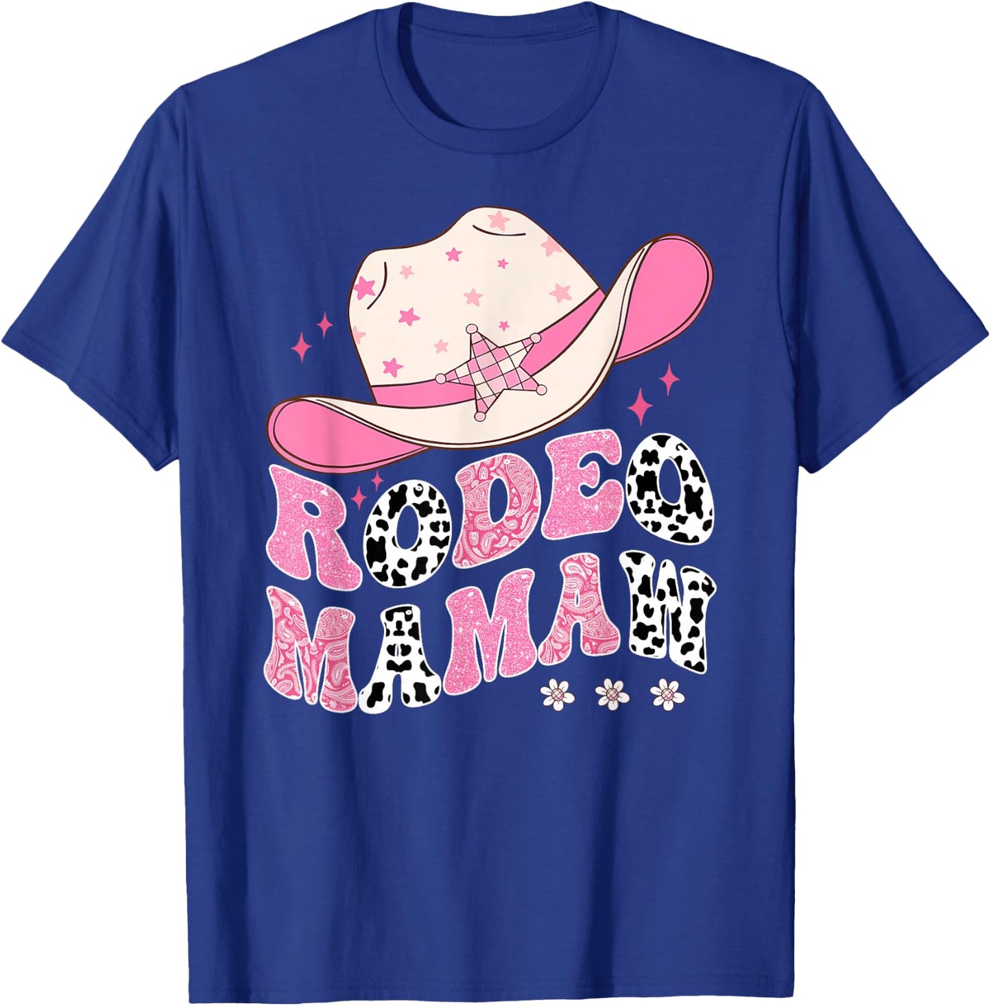 Rodeo Mamaw Pink CowGirl 1St Birthday Family Matching T-Shirt - T-Shirt | Royal