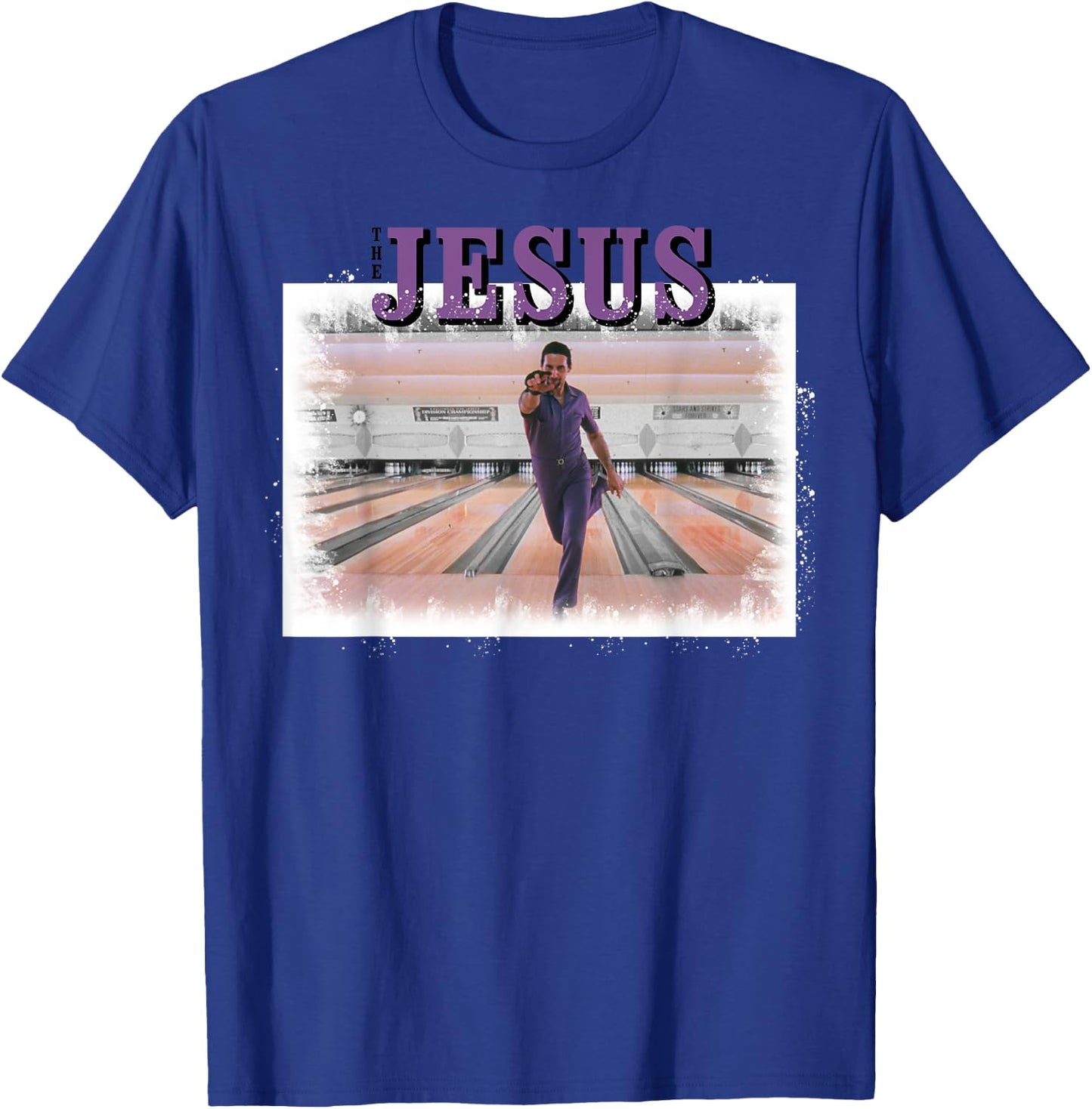 The Big Lebowski The Jesus Bowling Photo Graphic T-Shirt - T-Shirt | Royal