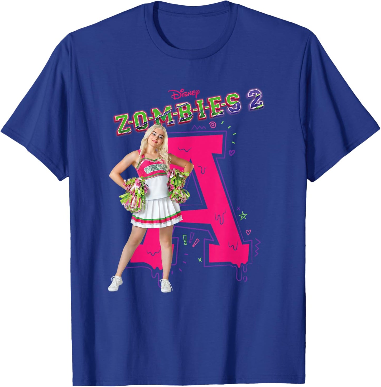 Disney Channel Zombies 2 Addison Cheer A T-Shirt - T-Shirt | Royal