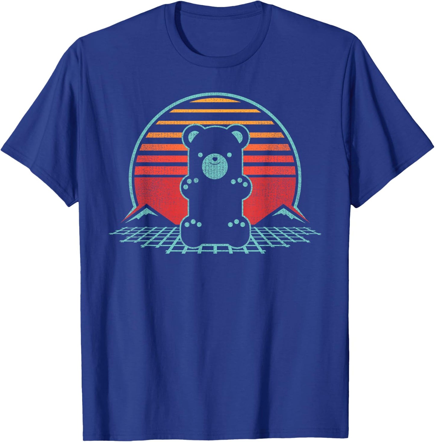 Gummy Bear Retro Vintage 80s Style Gift T-Shirt - T-Shirt | Royal