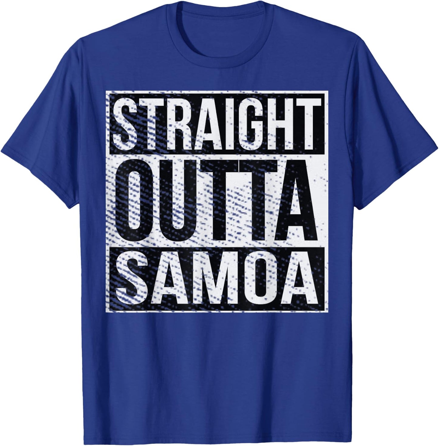 Straight Outta American Samoa Samoan Islander T-Shirt - T-Shirt | Royal
