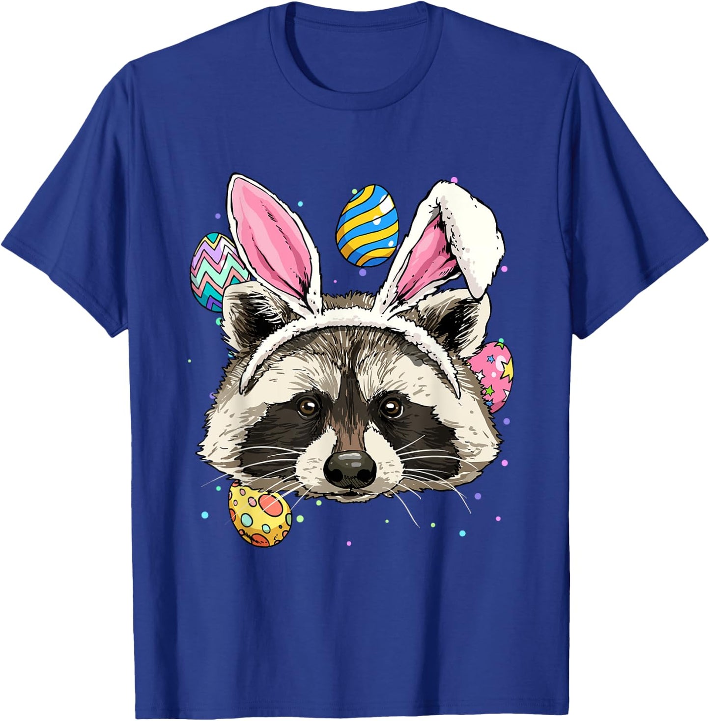 Easter Bunny Raccoon Lover Funny Easter Raccoon T-Shirt - T-Shirt | Royal