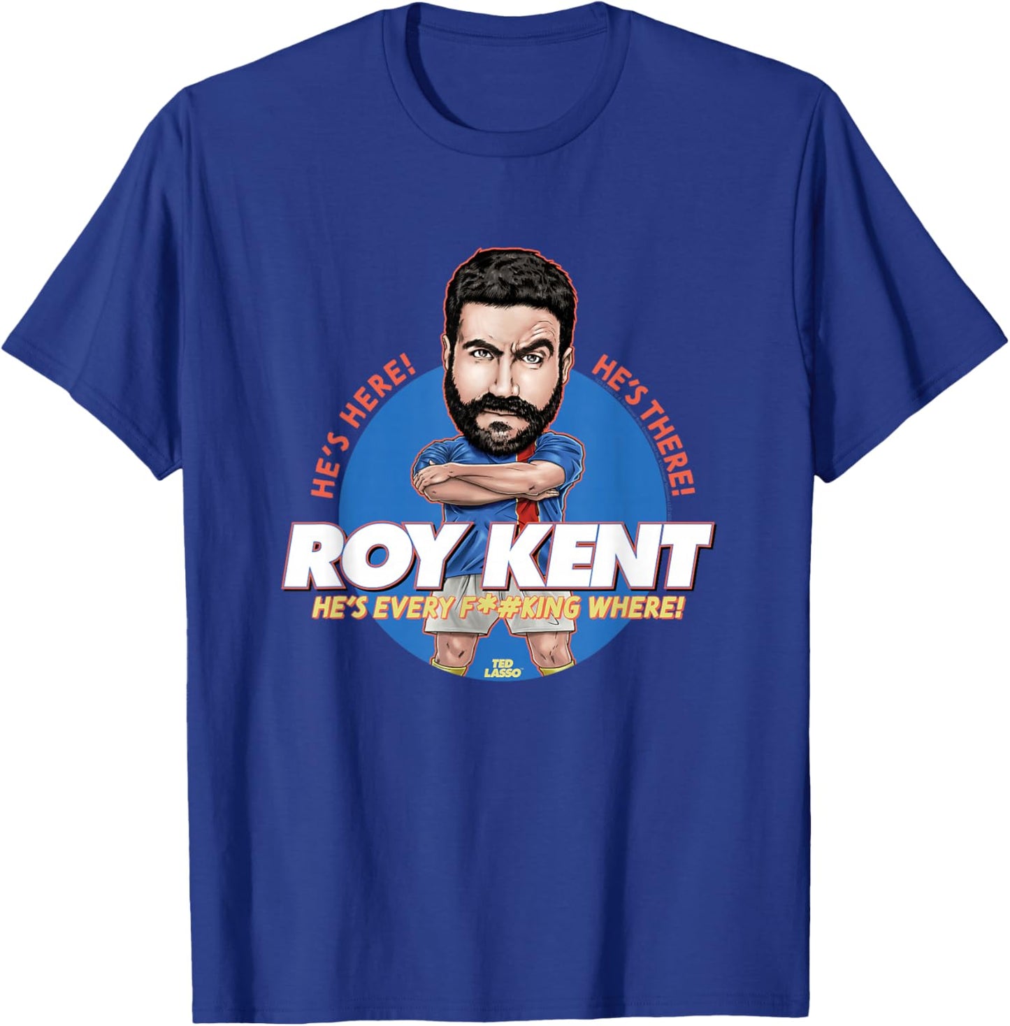 Ted Lasso Bobblehead Roy Kent T-Shirt - T-Shirt | Royal
