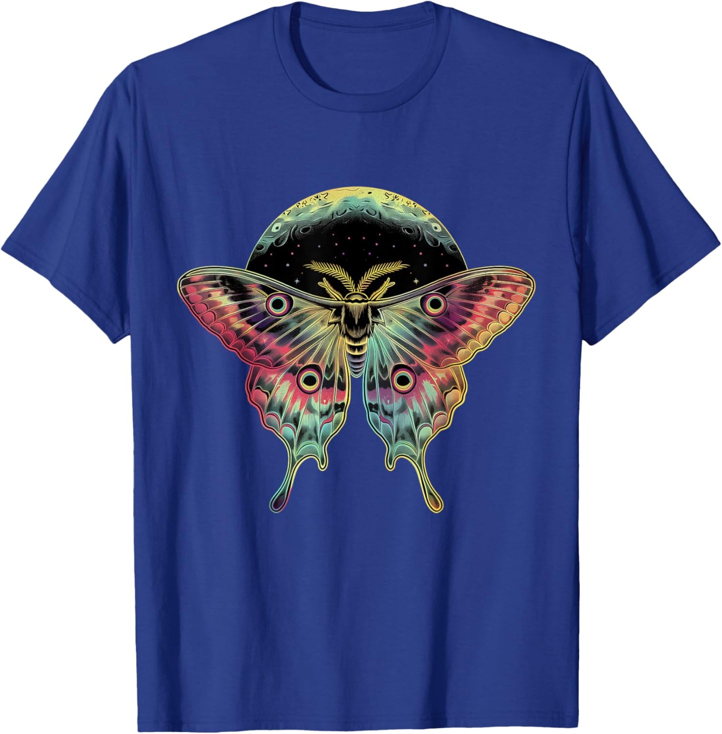 Moon Butterfly Occult Goth Art Gothic Vintage T-Shirt - T-Shirt | Royal