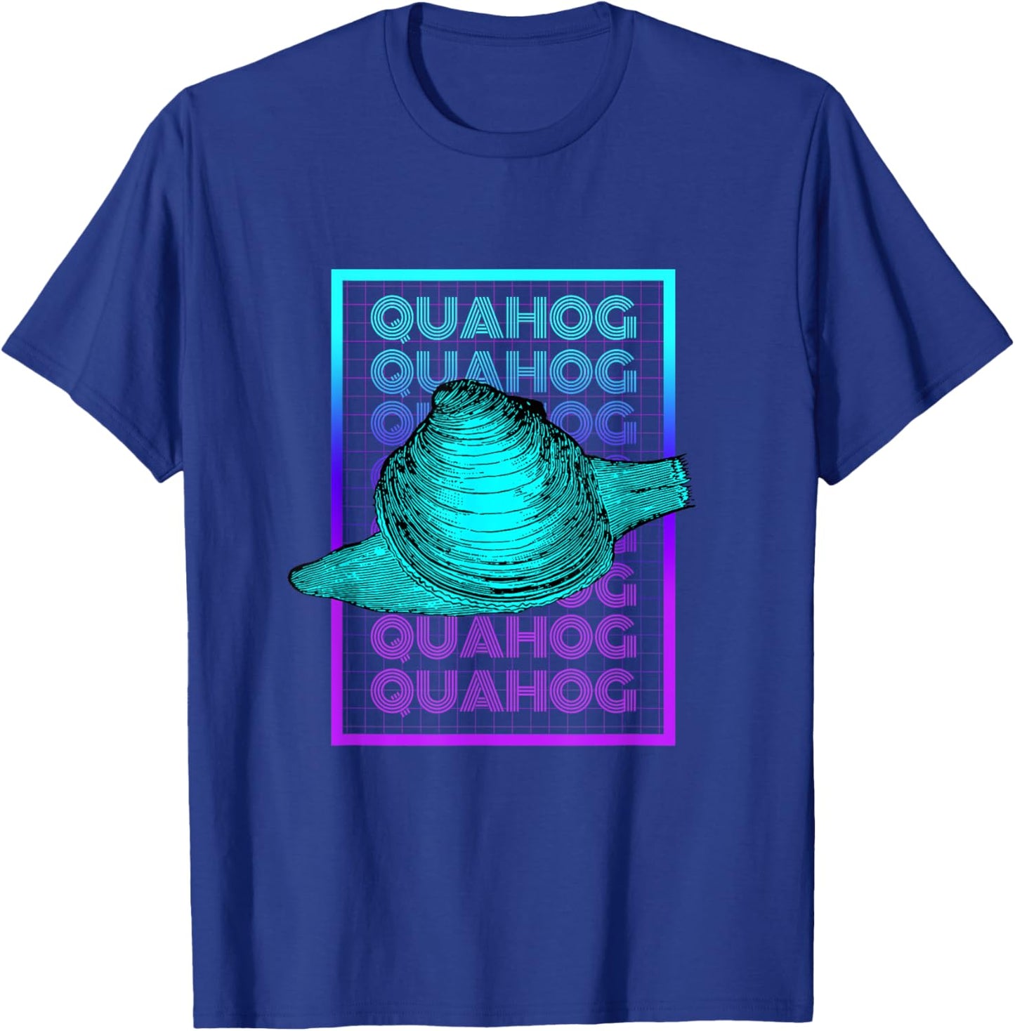 Quahog Shellfish Vintage Retro Quahog T-Shirt - T-Shirt | Royal