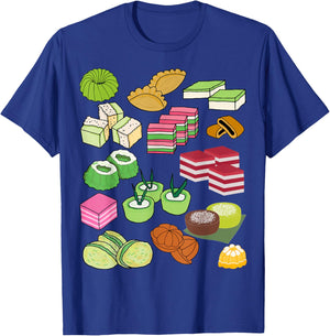 Kuih Malaysian Kue Cuisine Lover Foodie Gift Asian Cuisine T-Shirt - T-Shirt | Royal