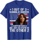 Anti Kamala Harris Stupid Joke American Flag USA Humor T-Shirt - T-Shirt | Royal