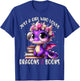 Just a Girl who loves Dragons and Books Dragon Reading Books T-Shirt - T-Shirt | Royal