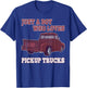 Just A Boy Who Loves Pickup Trucks Kids Boys Toddler T-Shirt - T-Shirt | Royal