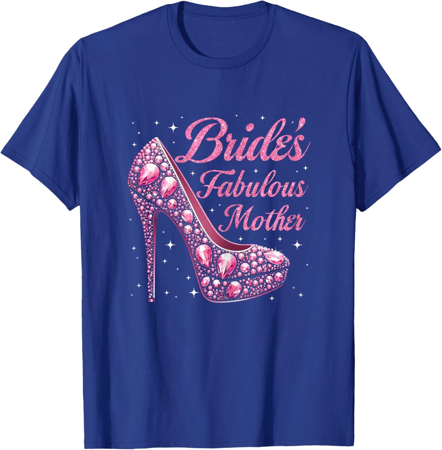 Mother's Fabulous Bride Happy Wedding Married Day Vintage T-Shirt - T-Shirt | Royal