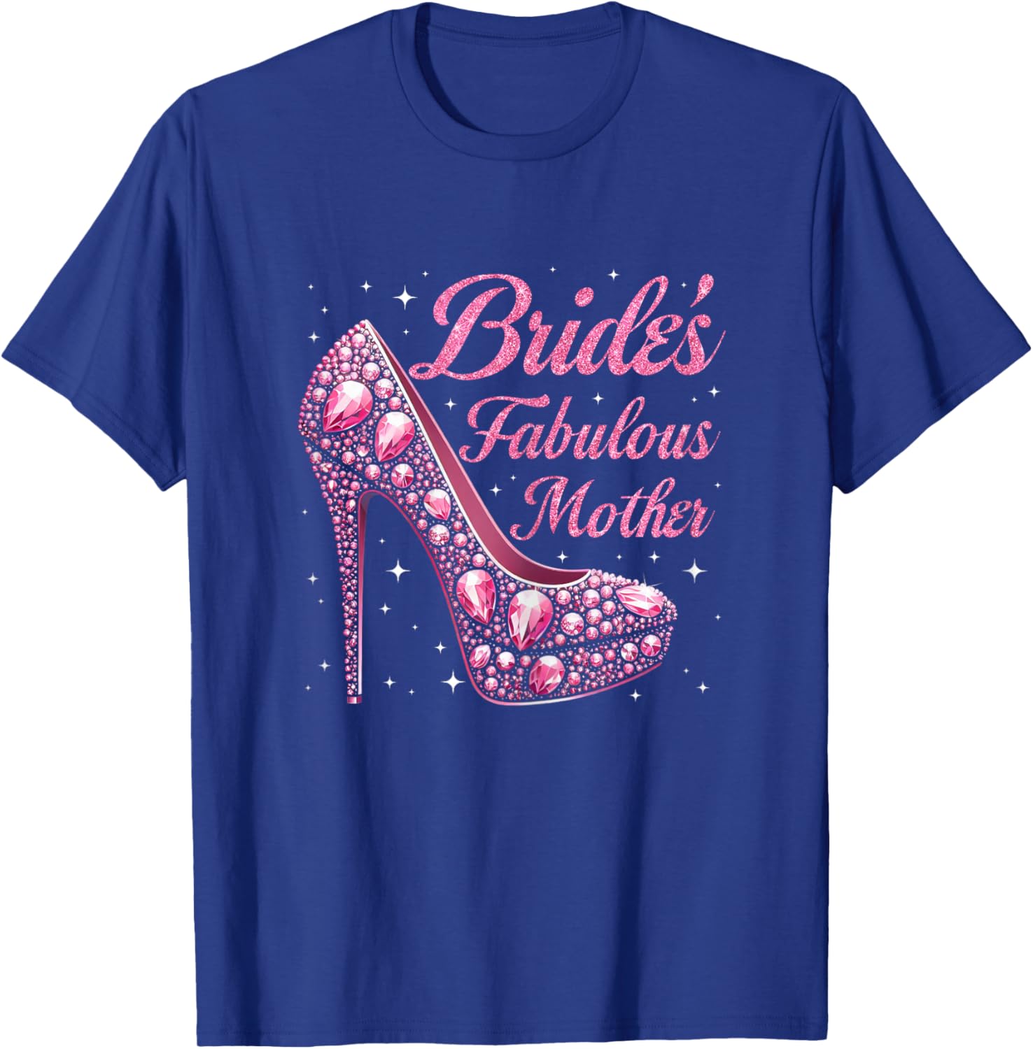 Mother's Fabulous Bride Happy Wedding Married Day Vintage T-Shirt - T-Shirt | Royal