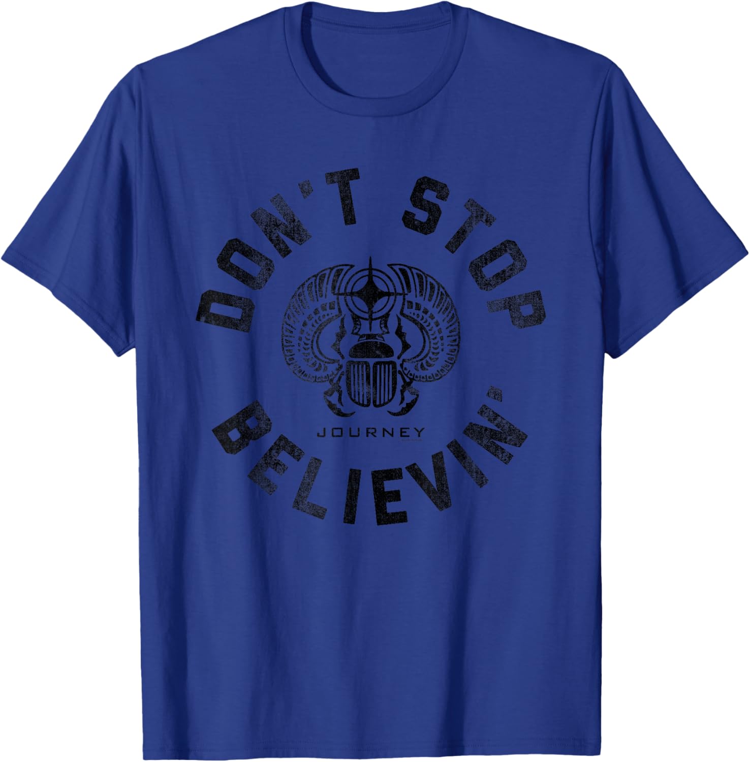 Journey Band Don't Stop Believin' Scarab Vintage Band T-Shirt - T-Shirt | Royal