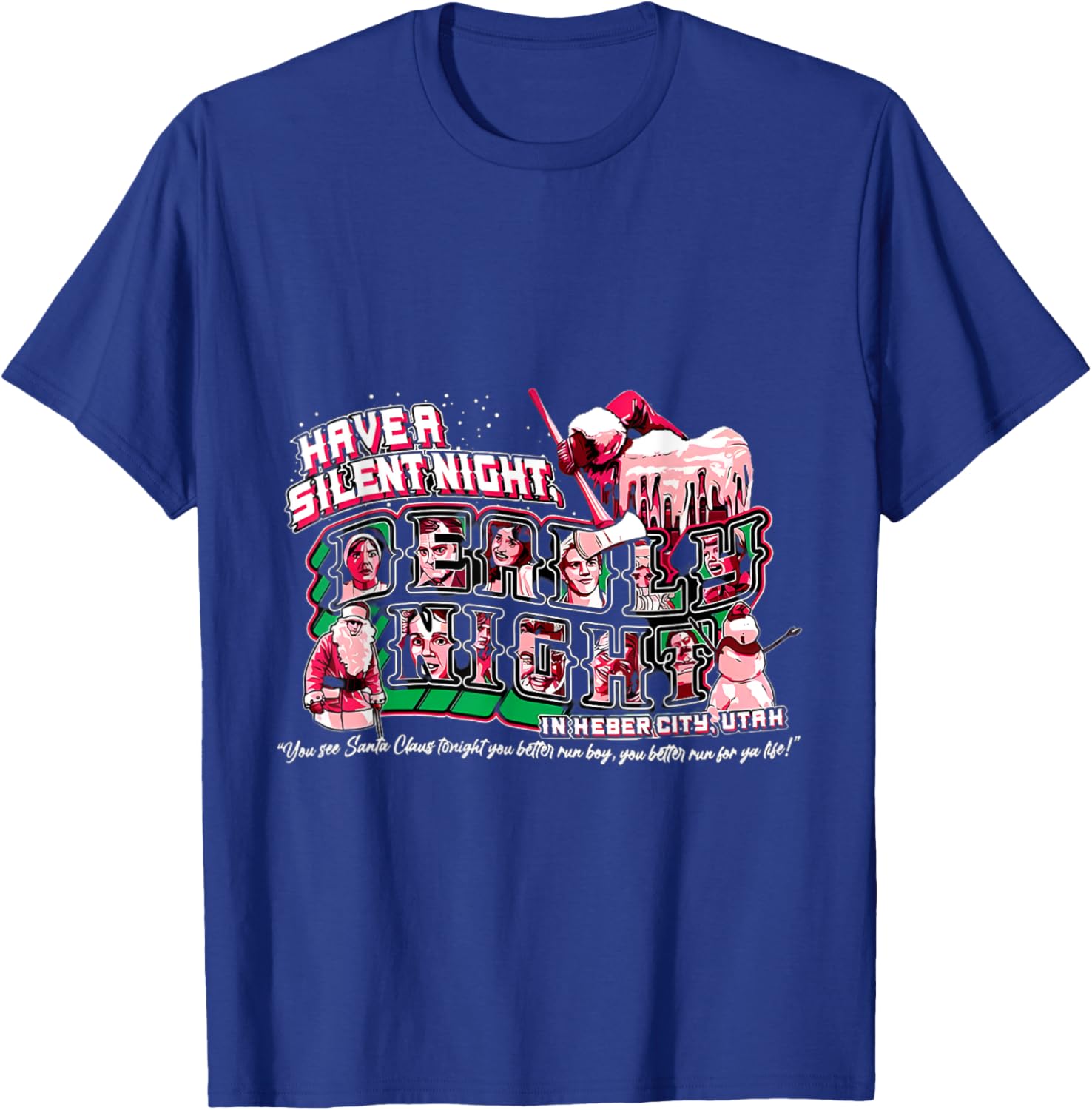 Vintage Silent Night Deadly Night T-Shirt - T-Shirt | Royal
