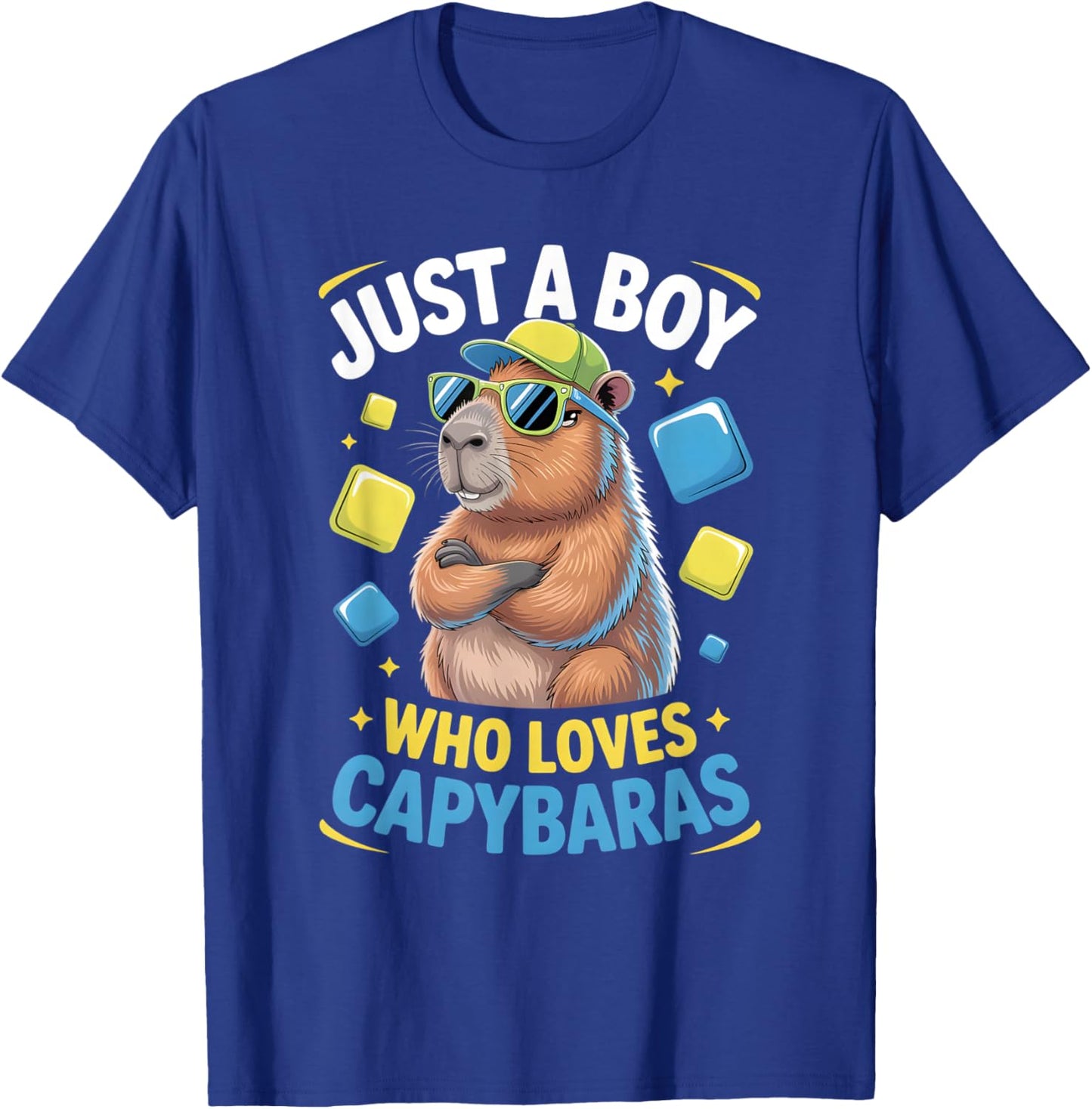 Boys Capybara T-Shirt - T-Shirt | Royal