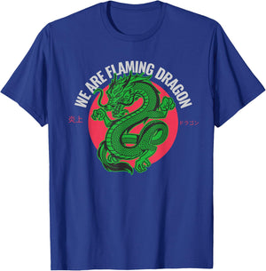 Tropic Thunder, Flaming Dragon, Funny , Classic Movie T-Shirt - T-Shirt | Royal