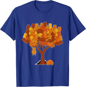 Cat Tree Kitten Funny Animal Plant Pet Lover Gardener Men Women Girls Kids T-Shirt - T-Shirt | Royal